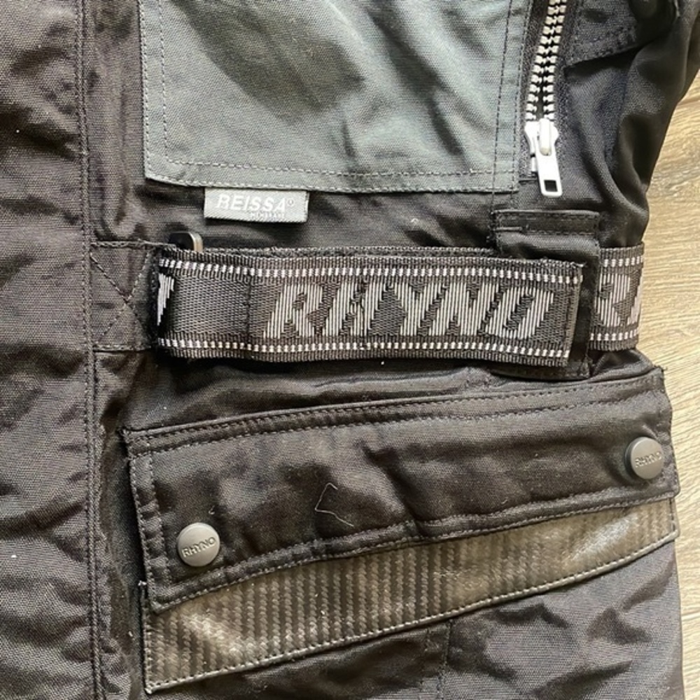 Rhyno jacket XL motorcylce Bikercore black and gray - Picture 2 of 13